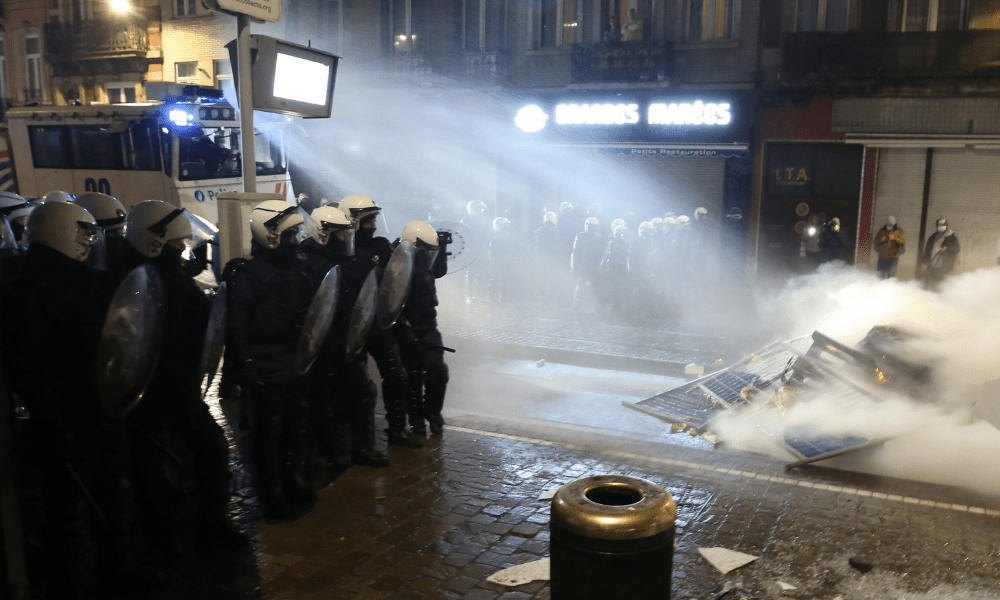 Belçika'da “Gözaltında Ölen Afrikalı Genç” Protestosunda Arbede Çıktı