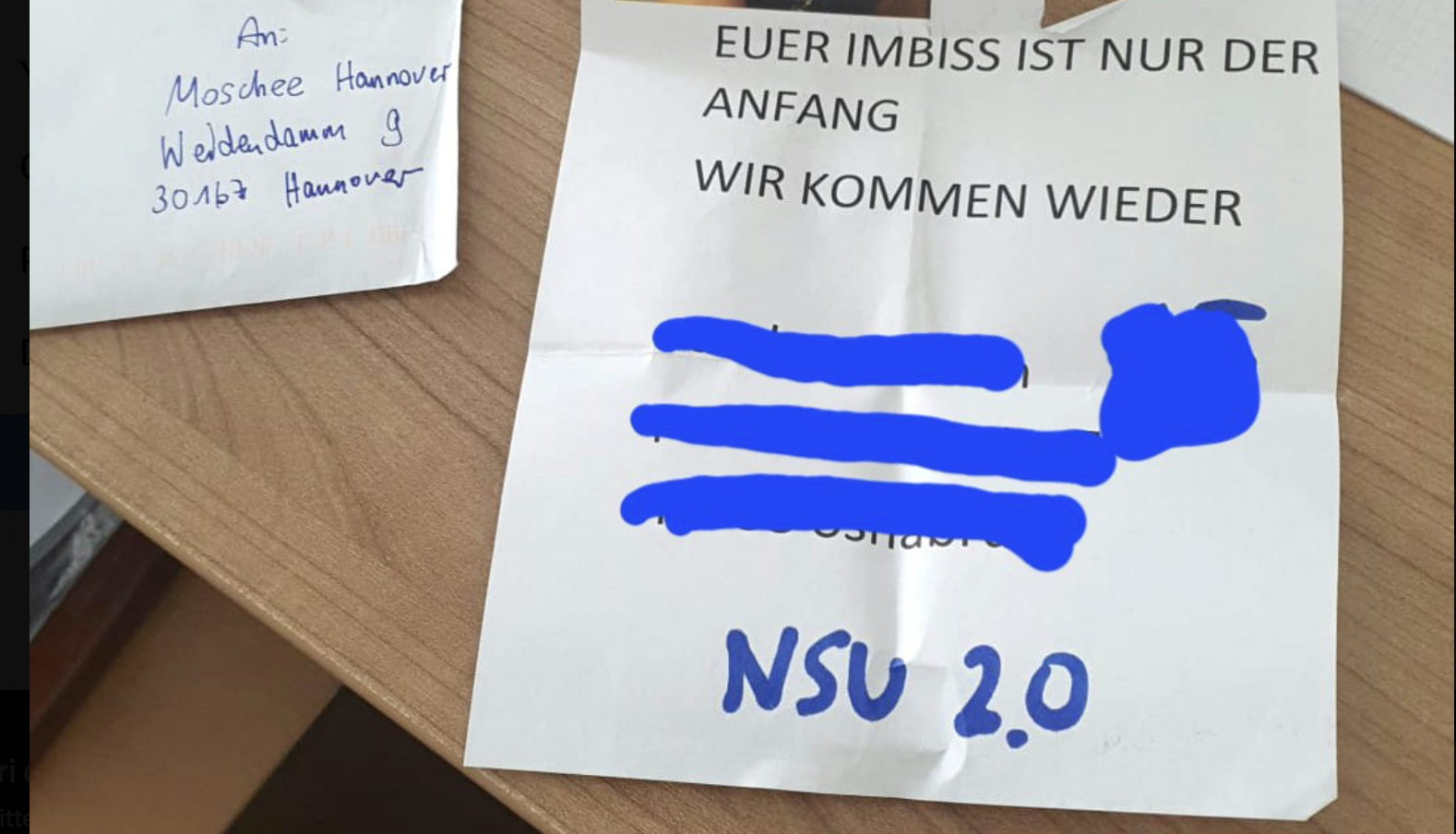 Ülke Çapında 30 Camiye "NSU 2.0" İmzalı Tehdit Mektubu