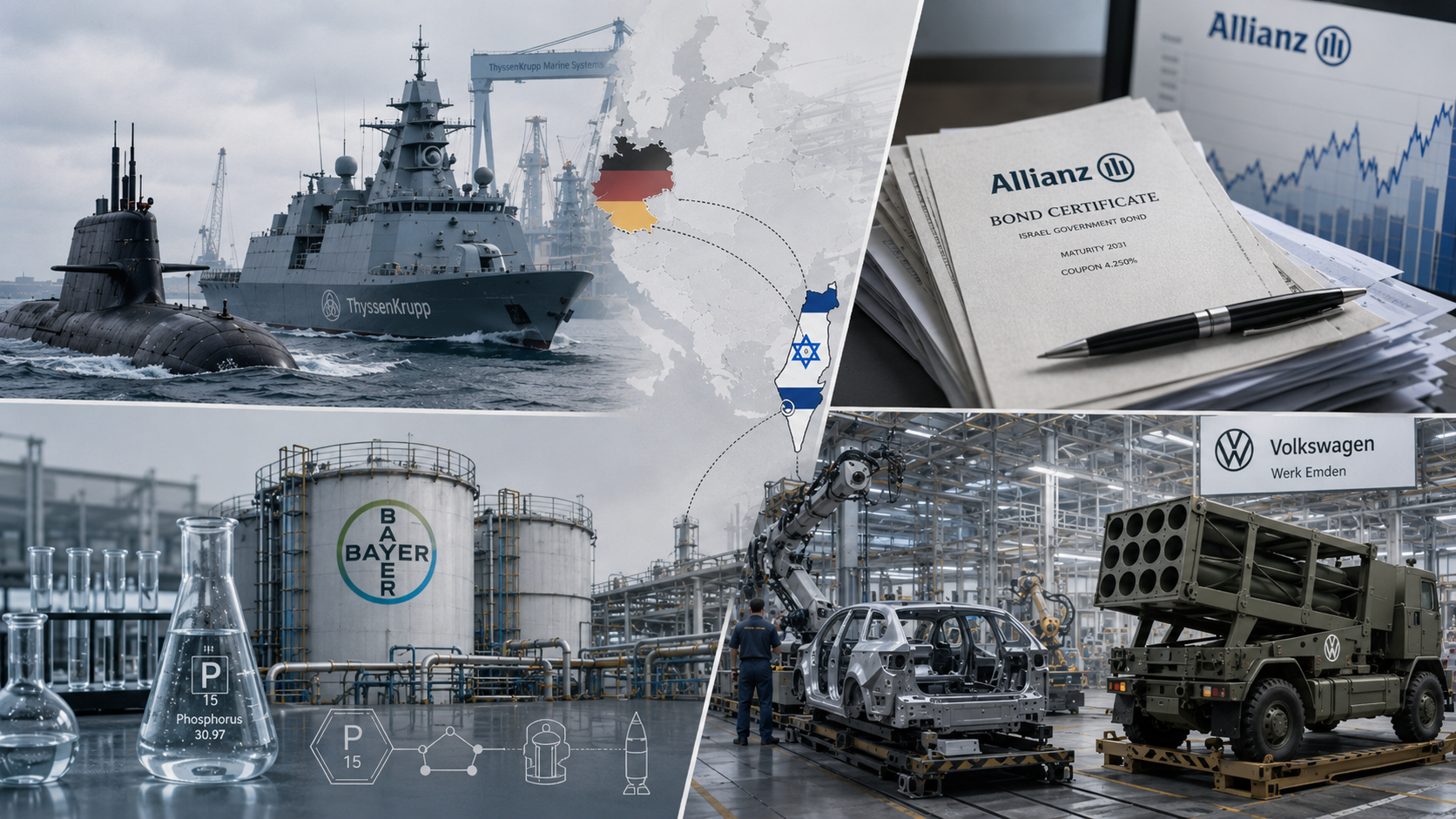 savaş soykırım ekonomi bayer allianz volkswagen vw almanya alman şirketleri ThyssenKrupp