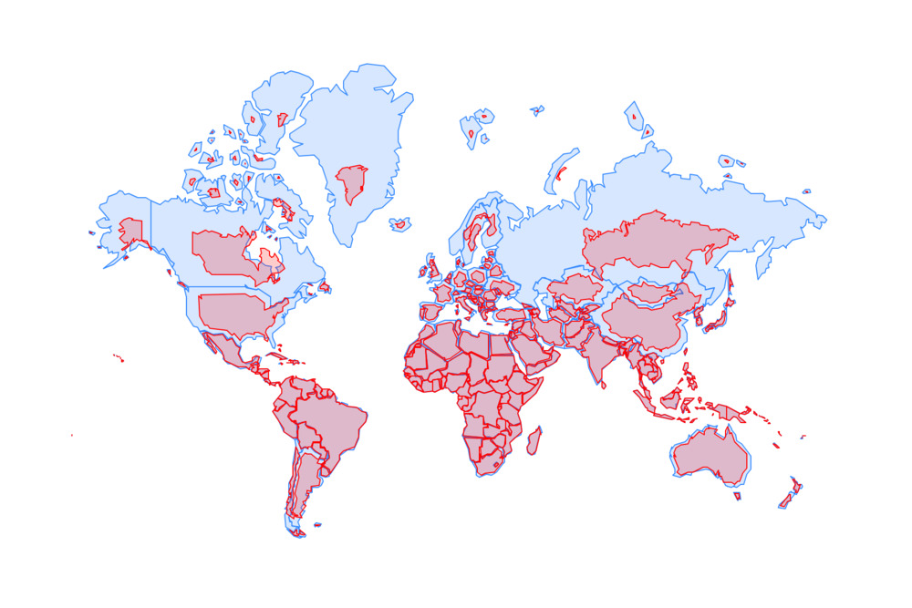 dünya haritası equal earth correctthemap Birleşmiş Milletler Afrika Kolonyalizm Küresel Güney